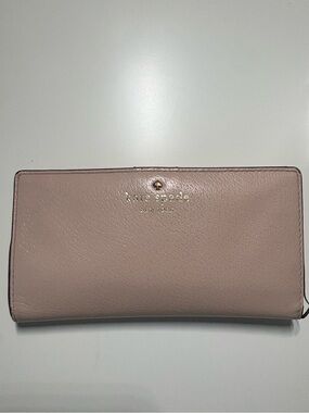 Kate Spade Pale Pink Bifold Clutch Wallet